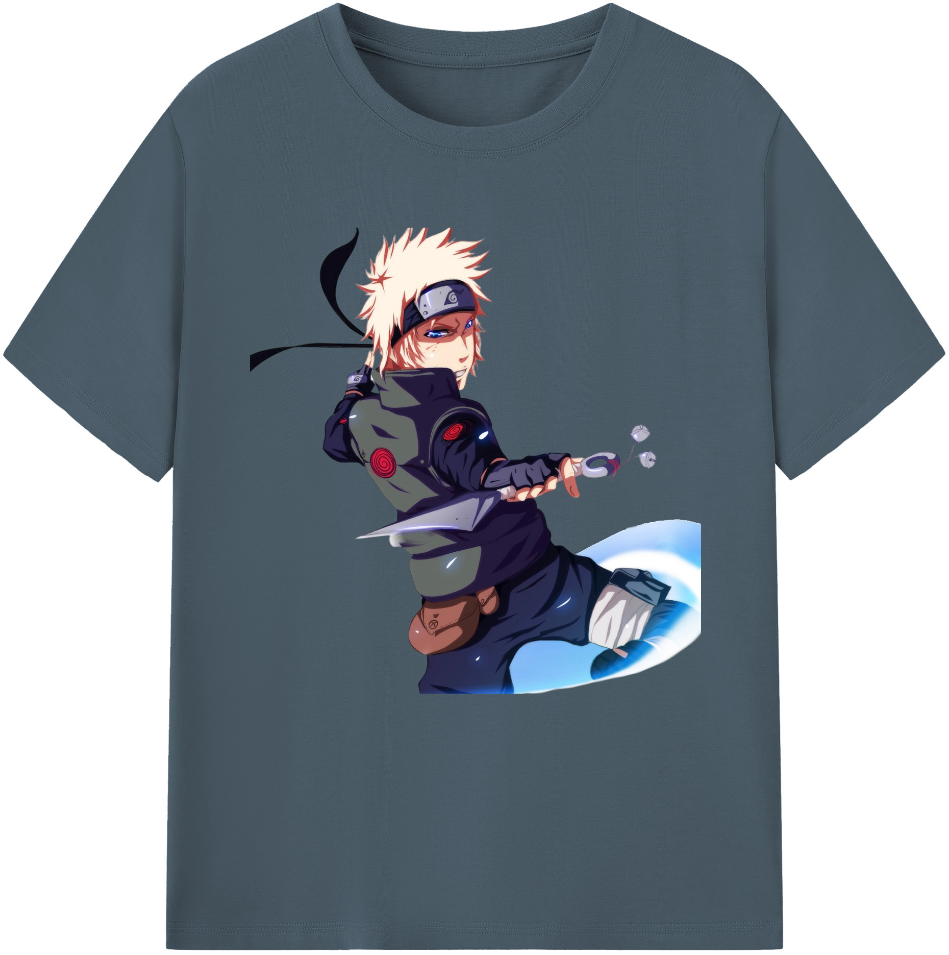 （画像用） NARUTO -ナルト- 波風 ミナト Namikaze Minato 綿100％半袖Tシャツ（フロントプリント）